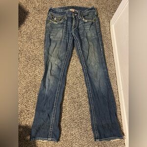 True Religion Men's Relaxed Blue Denim Jeans